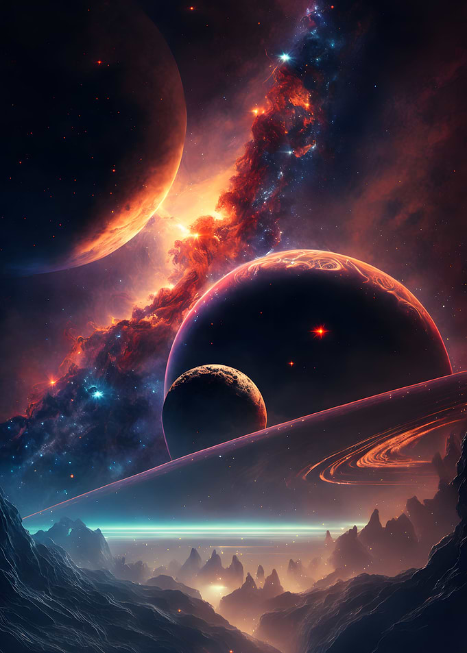 beautiful space landscape