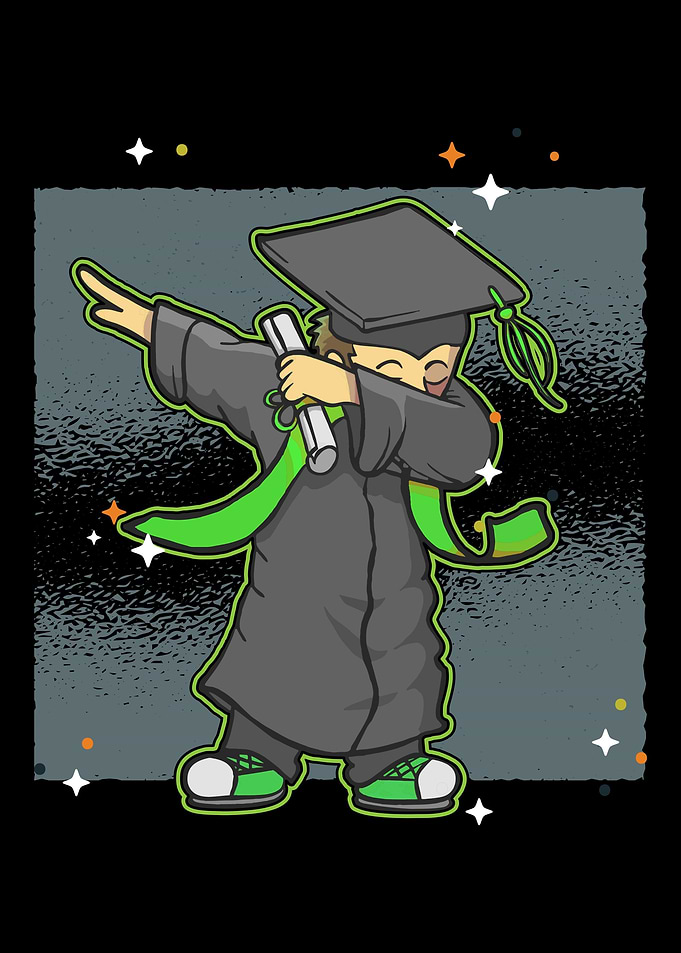 Graduated Dabbing Student