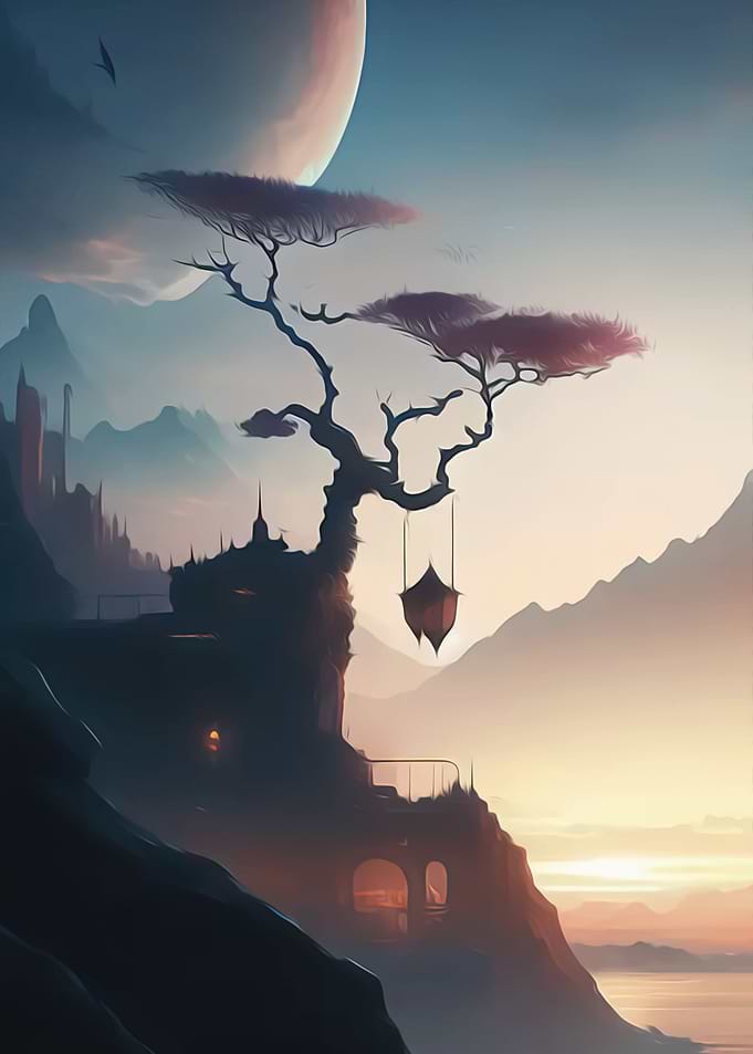 Ocre Sunset Mystical Magic