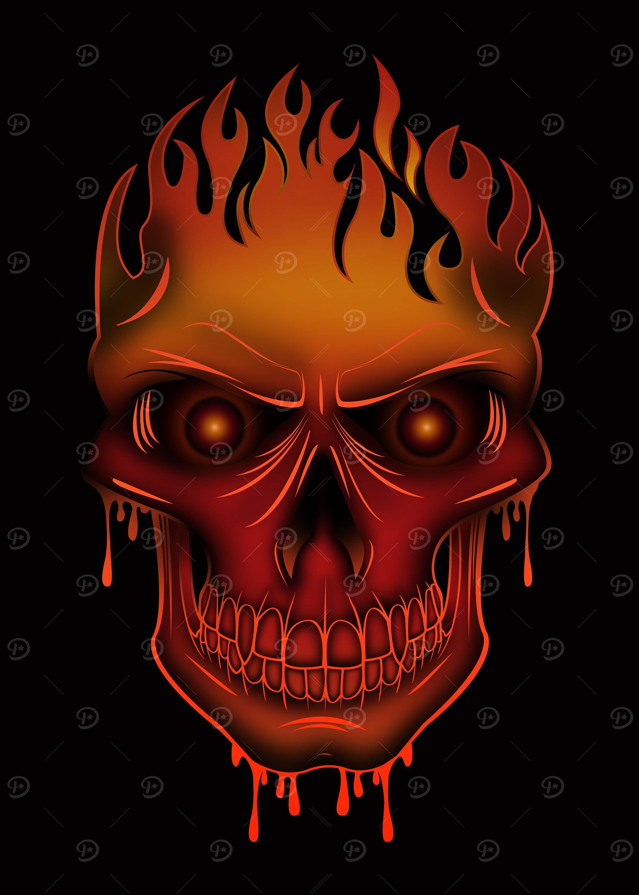 Flame Skull