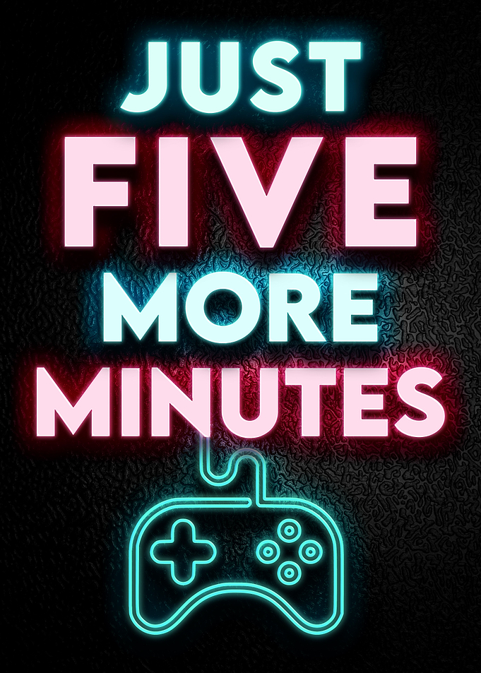 Neon Gaming Poster