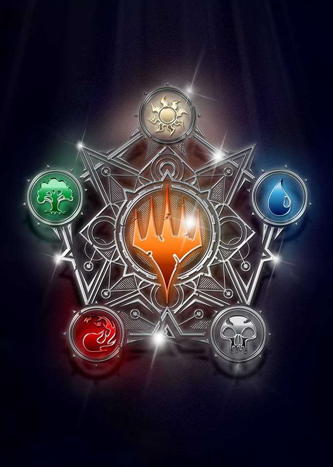 Neon Mana Symbols