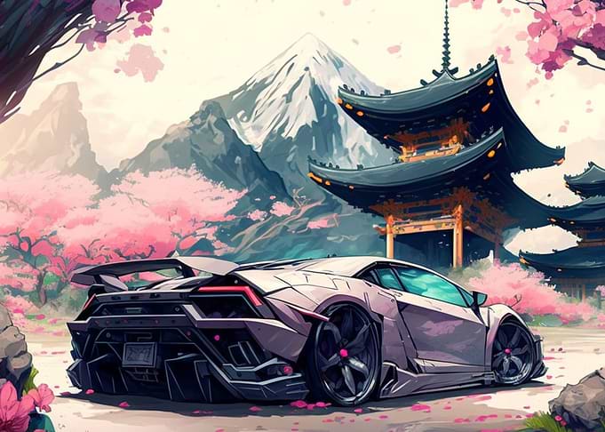 lamborghini car scene