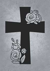 Cross and Flowers