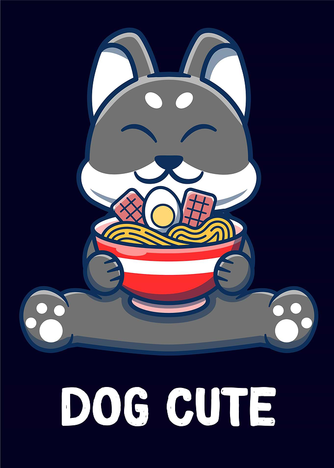 dog cute ramen