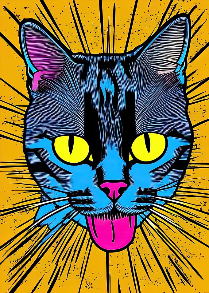 Pop Art Cat 06