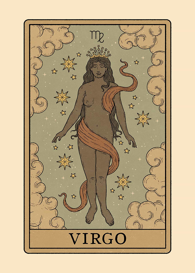 Virgo Tarot Card