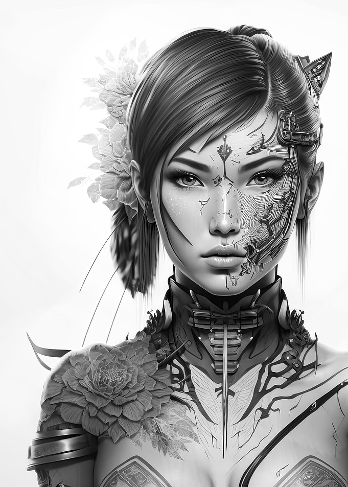 Japanese Cyber Samurai