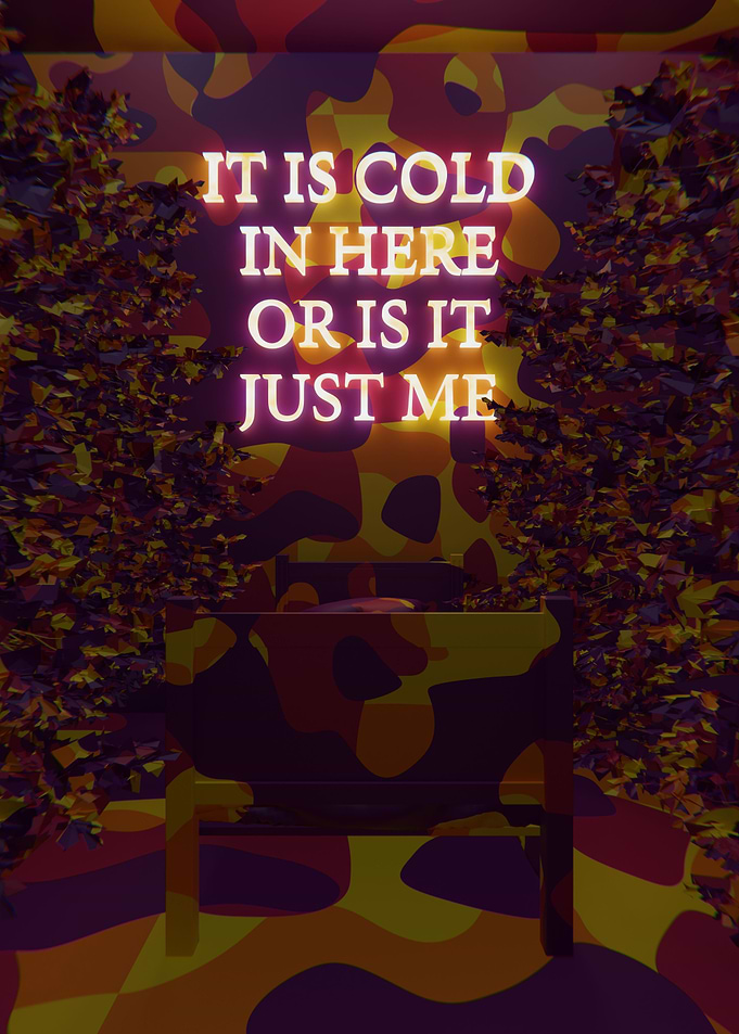 It Is Cold Orange Camo 3D