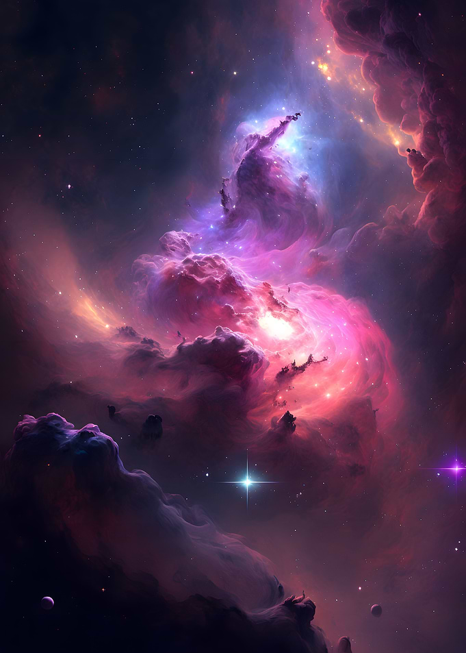 beautiful star landscape