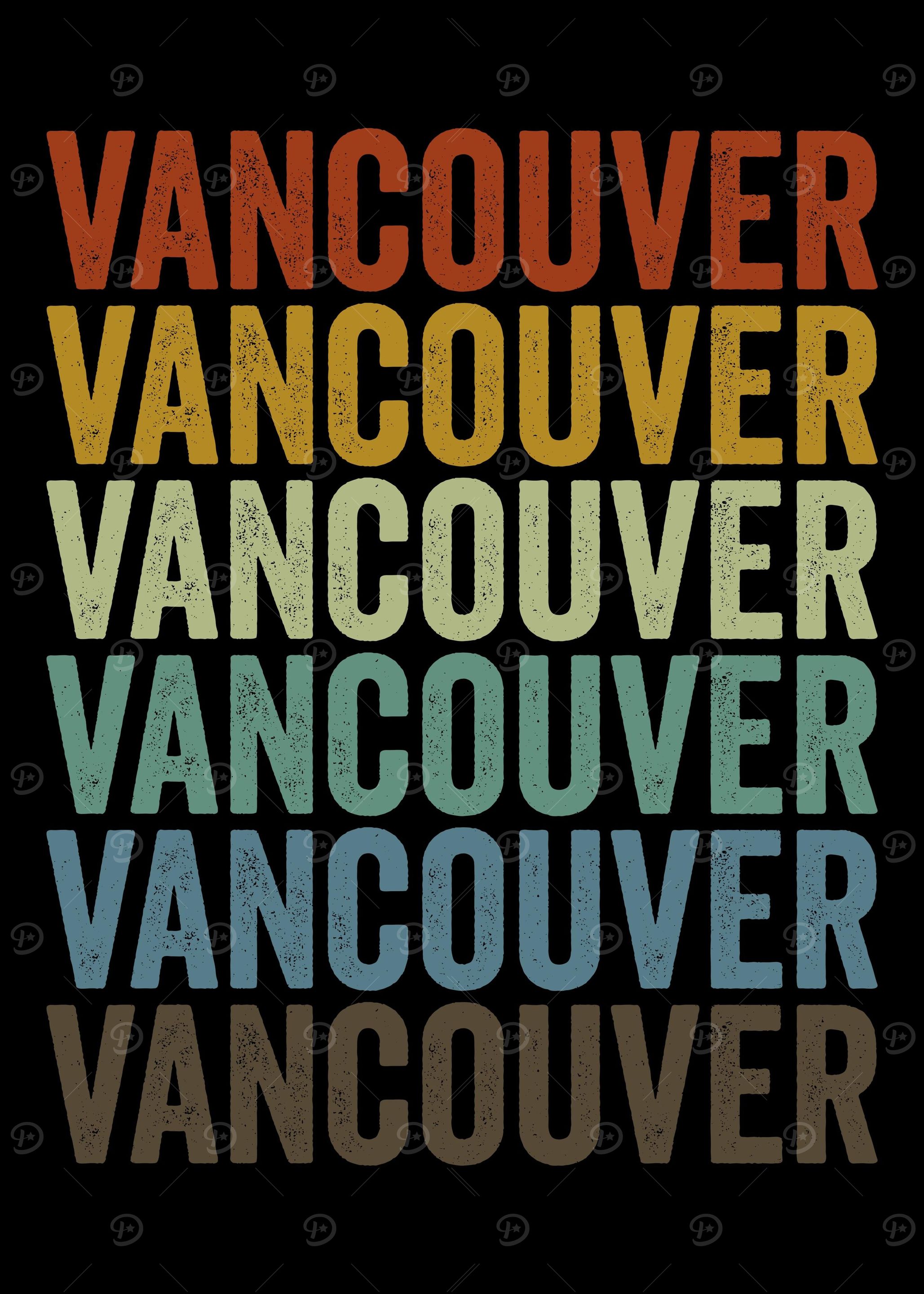 Vancouver Canada Retro