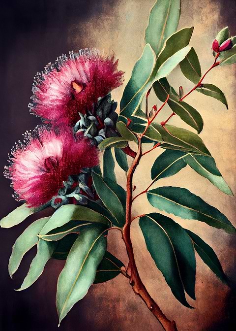 Australian Floral Wonder — Australian botanical metal print