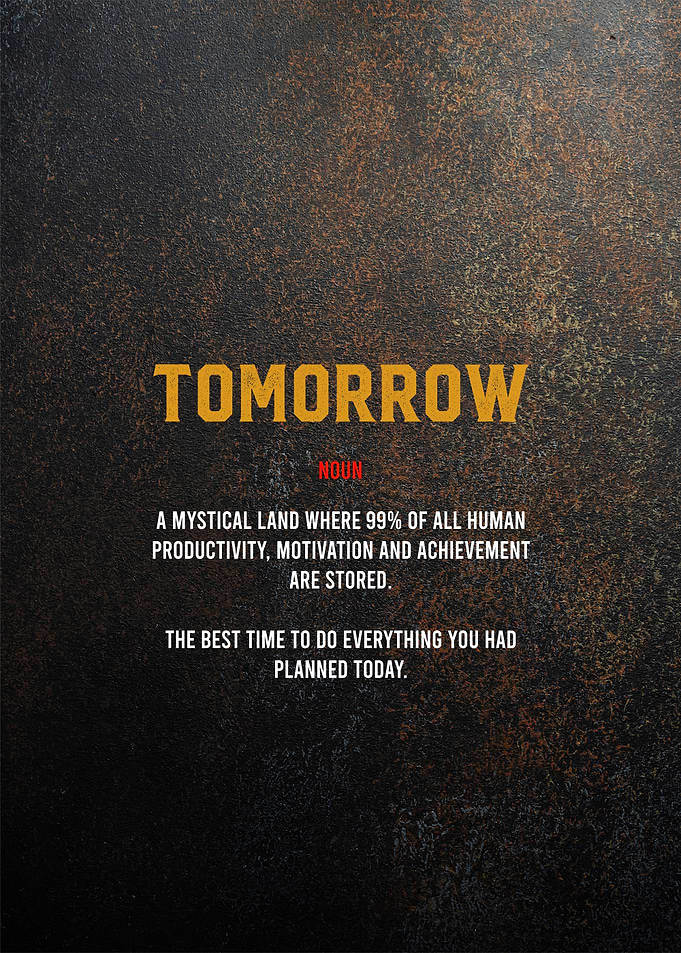 tomorrow definition