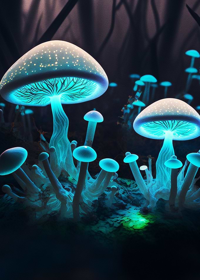 Neon Mushroom