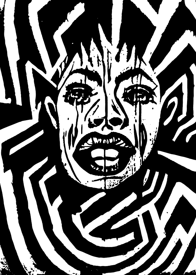 Black and White Abstract