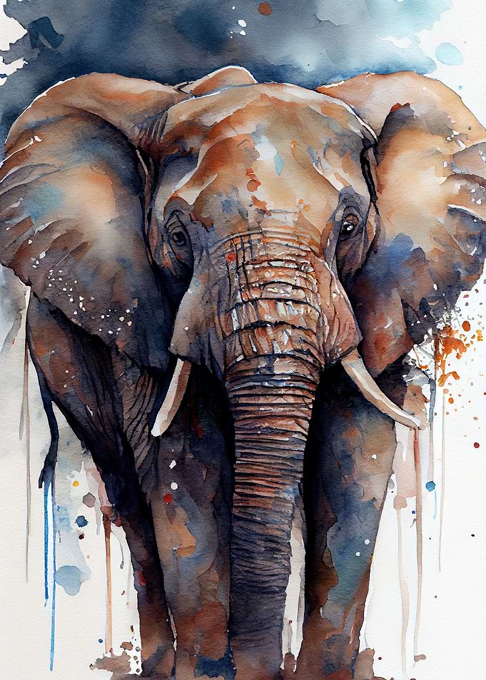 Elephant Watercolor