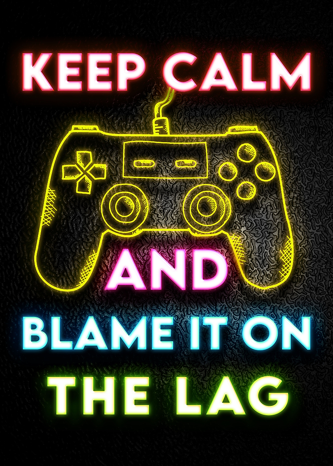 Neon Gaming Poster