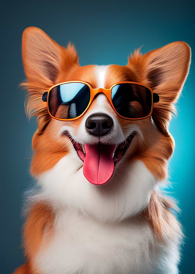 Corgi with Sunglasses