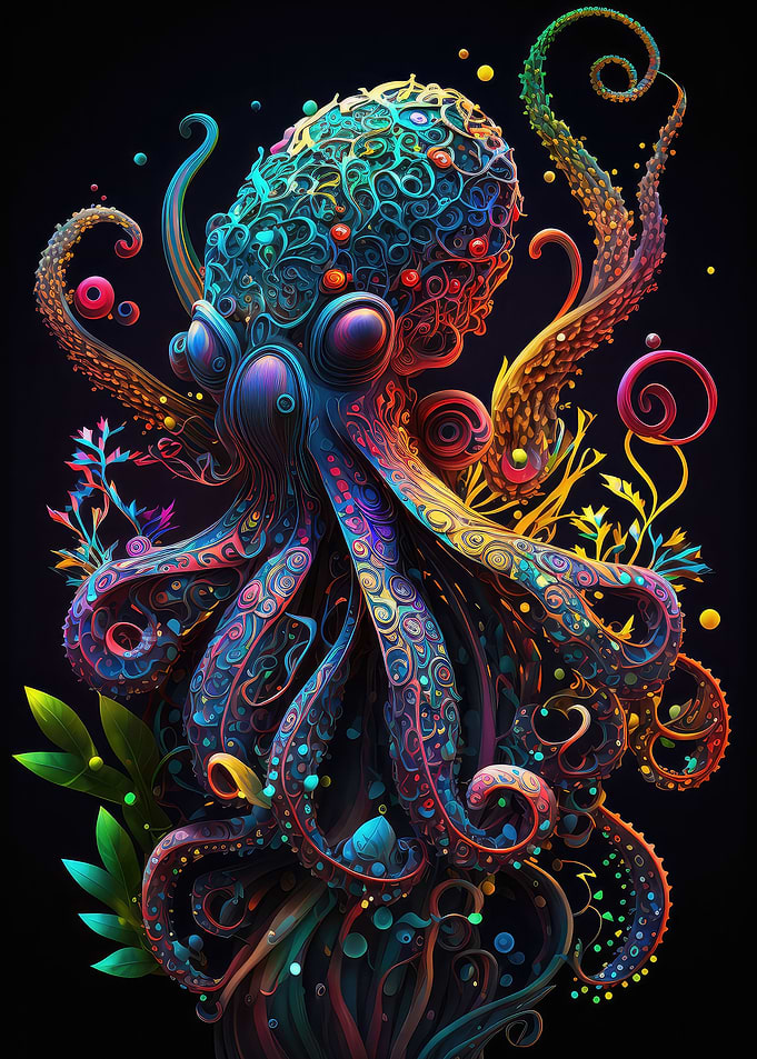 Colorful Octopus Art