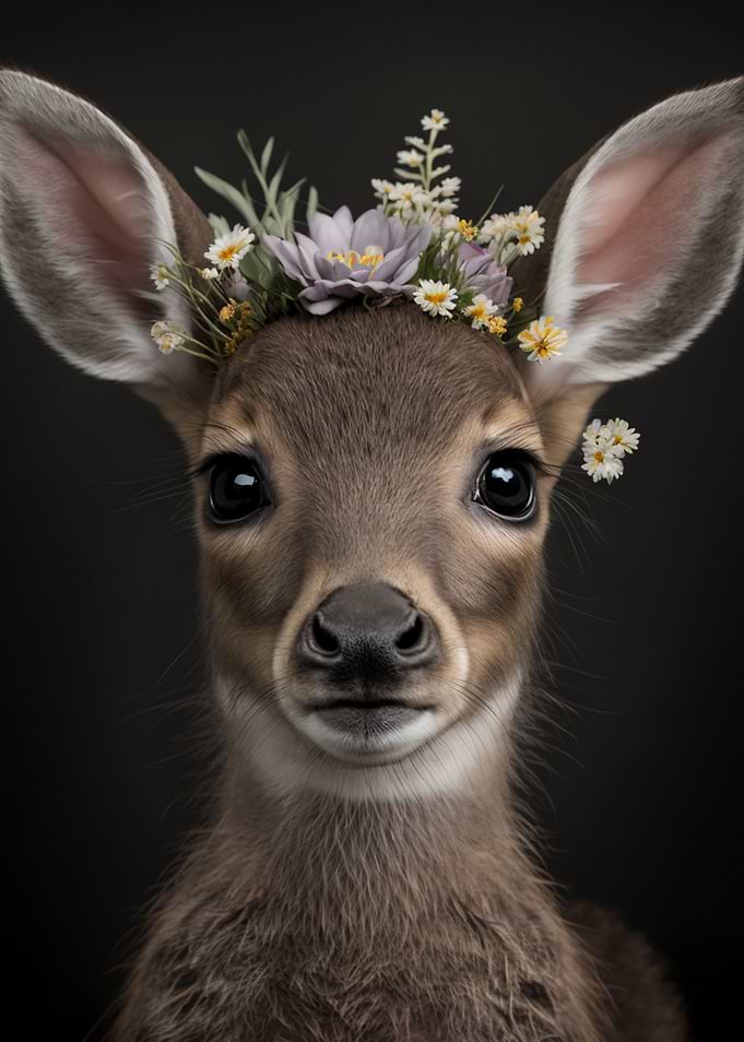 cute baby fluffy deer