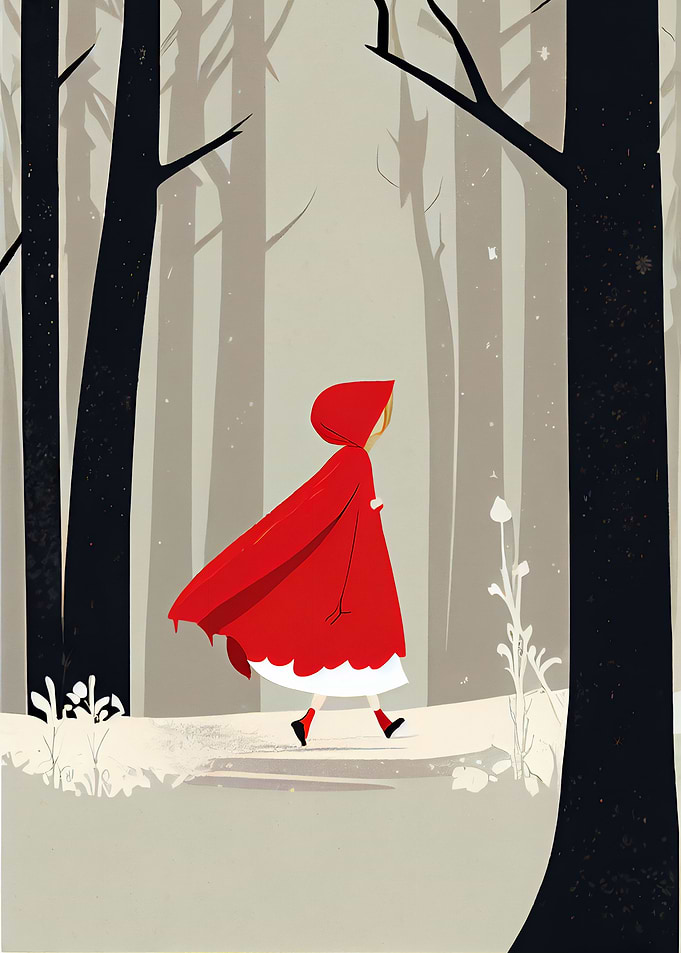 Red riding hood minimalist