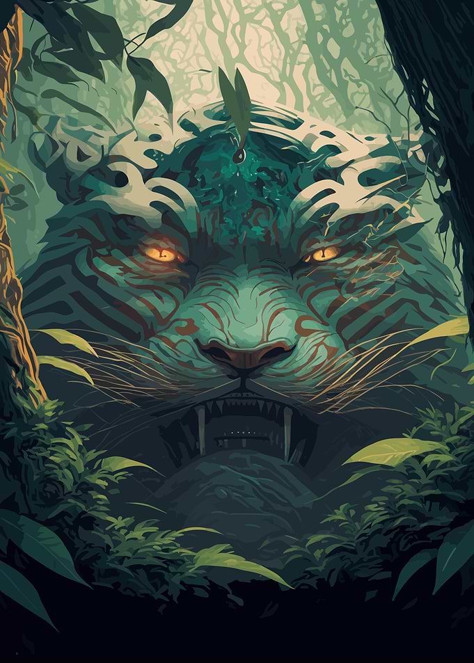 tiger in the forest