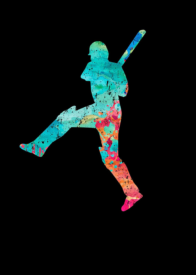 CricketSpieler in Popart