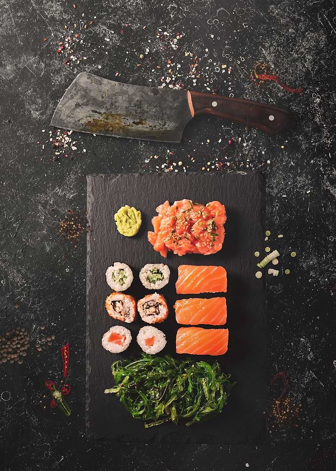 Fresh sushi plate