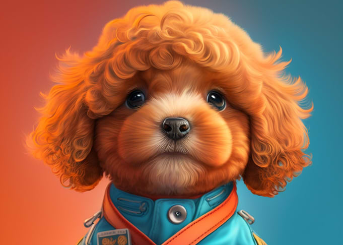 dog face cackapoo