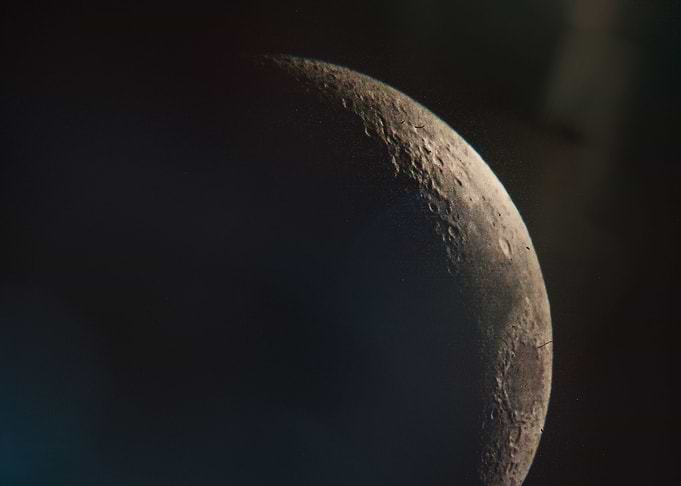 Moon shots from telescope