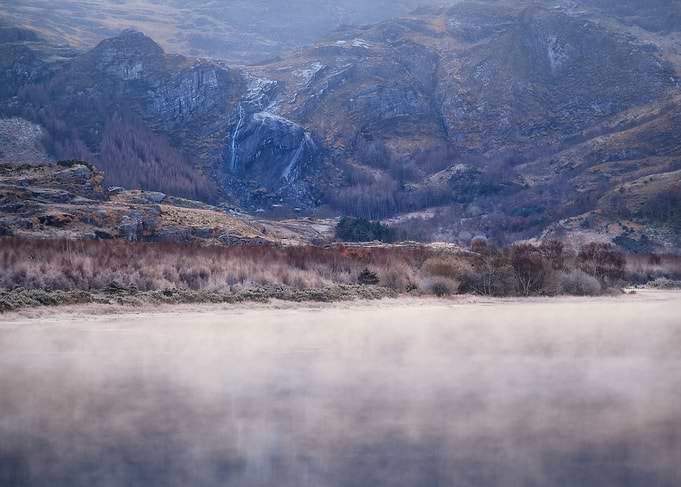 Winter mountain scape