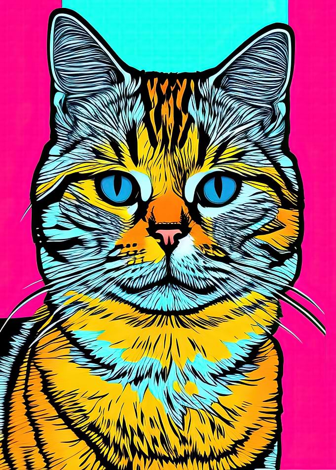 Pop Art Cat 12