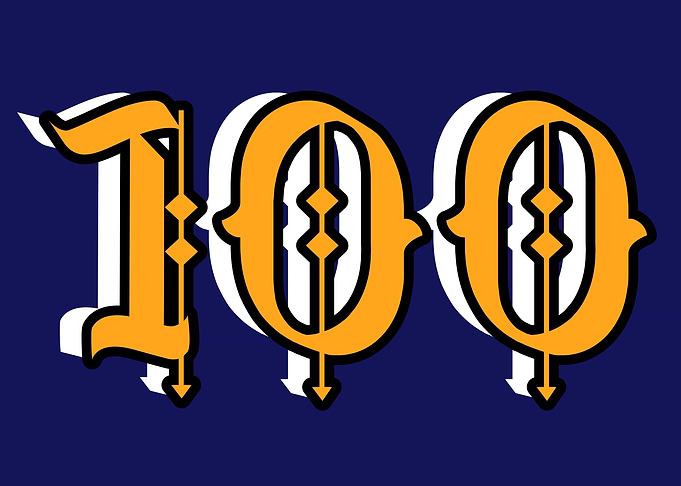 one hundred