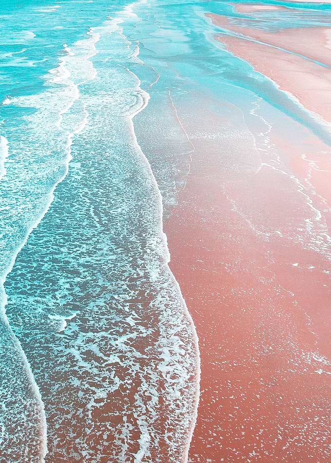 Sea Blue and Rose Gold