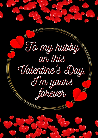 Valentine day for husband
