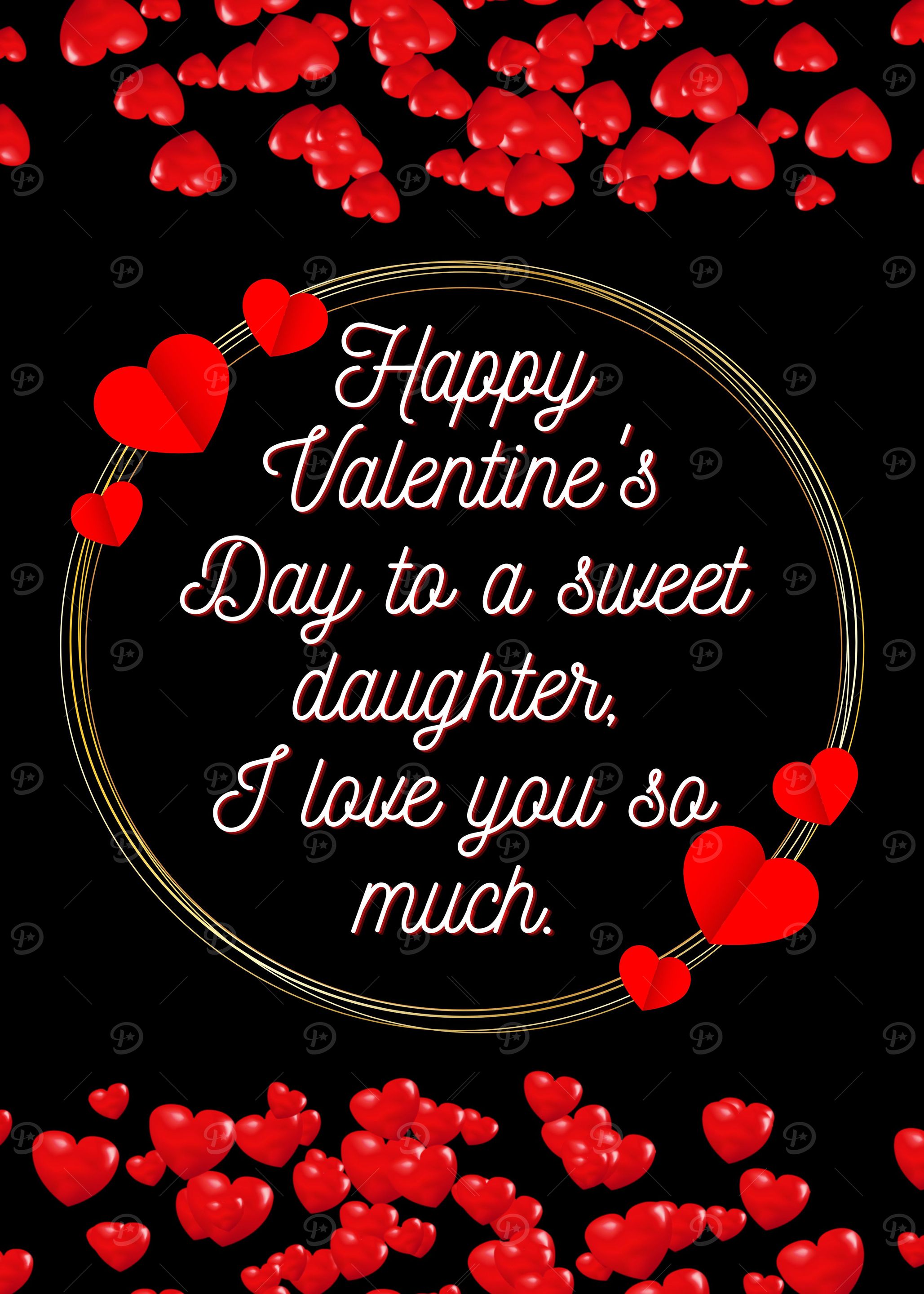Valentine day for daughter