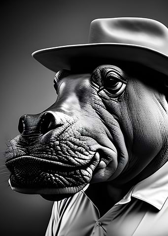 Animal Portrait Hippo