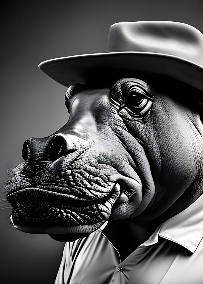 Animal Portrait Hippo