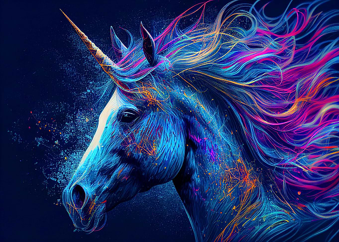 Colorful unicorn