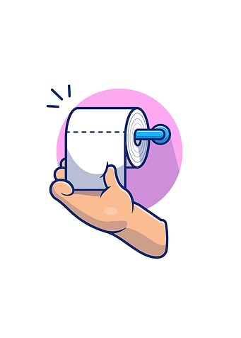 Hand Pulling Toilet Tissue
