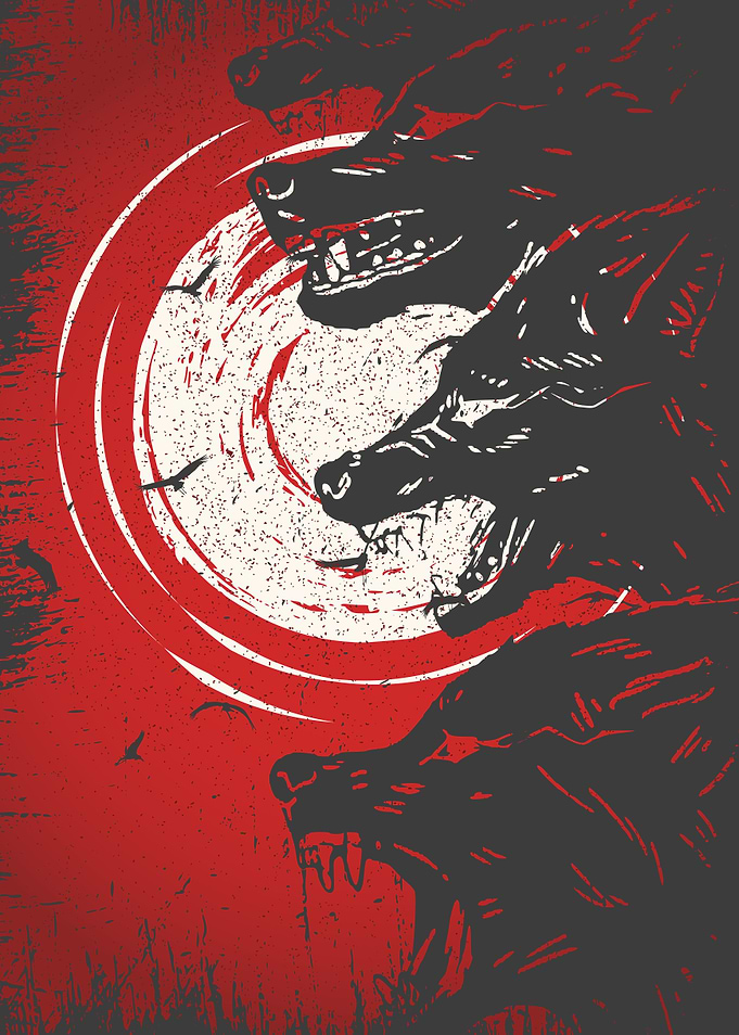 Wolf Bloody night