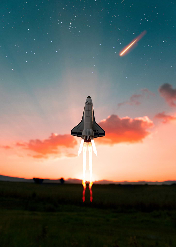 Space Exploration Lift Off