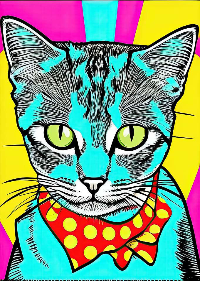 Pop Art Cat 10