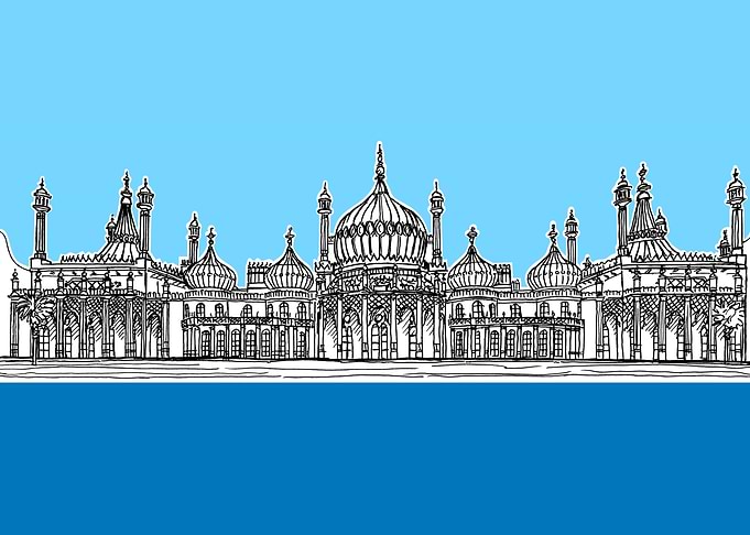 Blue Brighton Pavilion