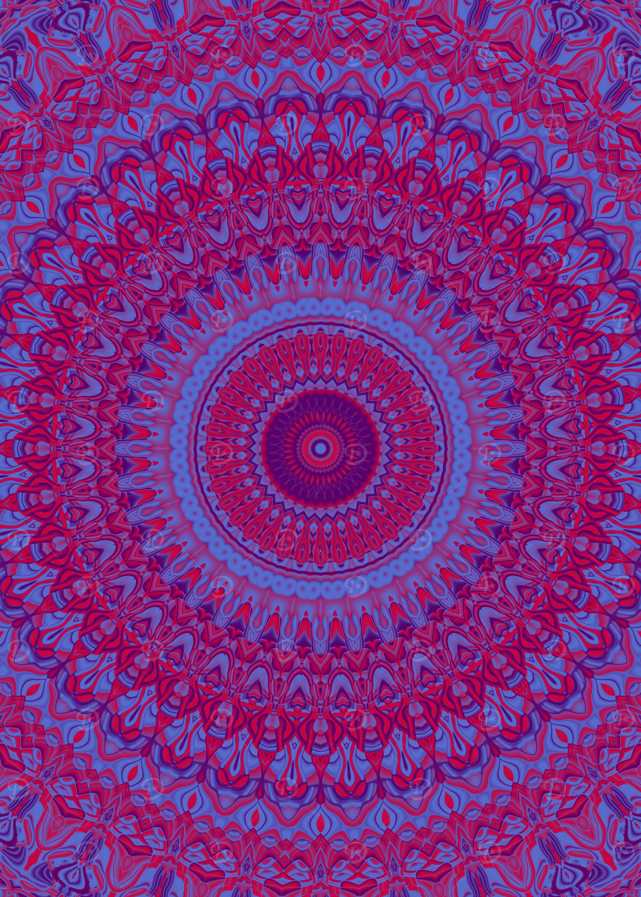 Groovy Vibrant Mandala