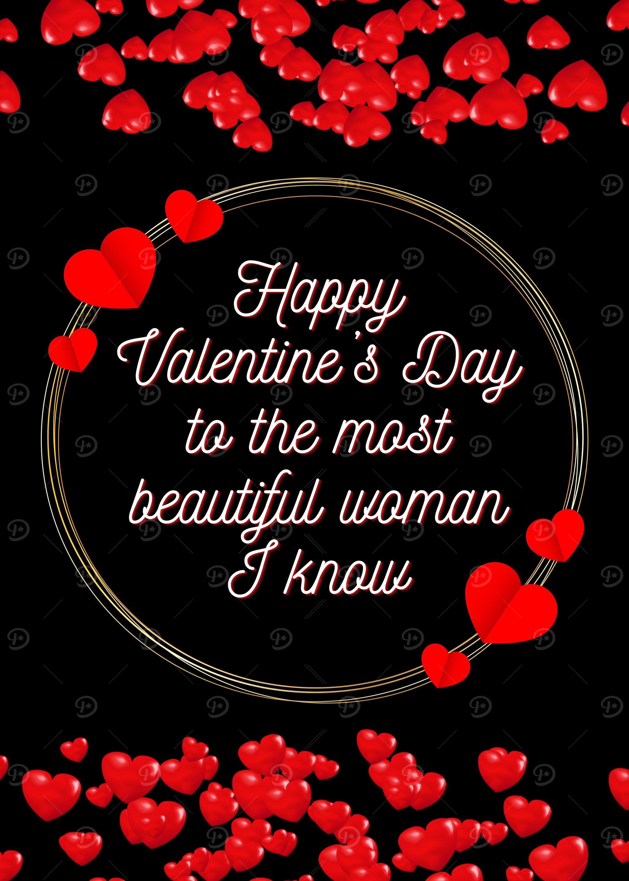 Valentines day poster wife