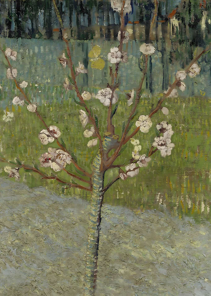 Almond Tree in Blossom