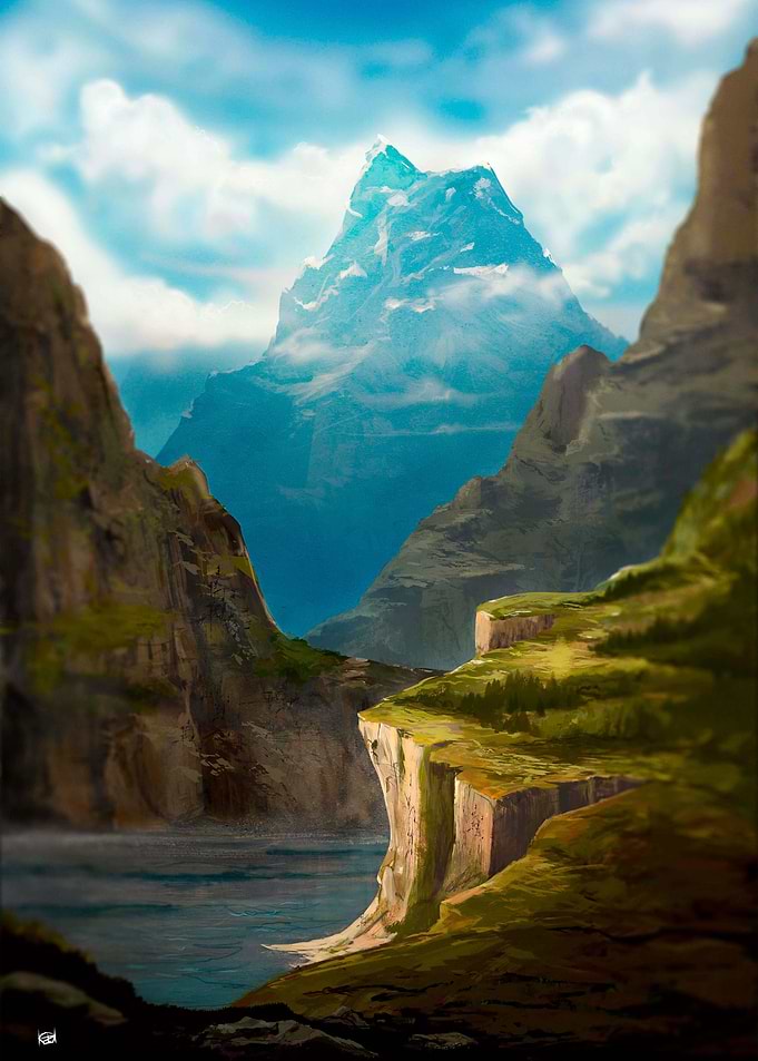 Big mountain in the sky
