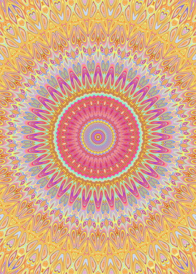 Groovy Psychedelic Mandala