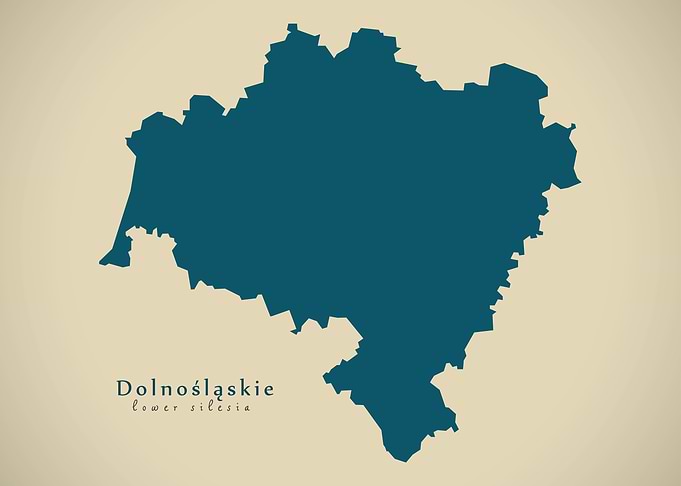 Dolnoslaskie state map